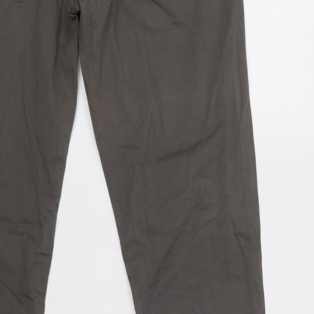 Zara Man Mens Grey   Chino Trousers Size 32 L34 in Regular Button