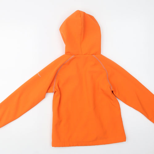 Trespass Girls Orange   Windbreaker Jacket Size 7-8 Years  Zip