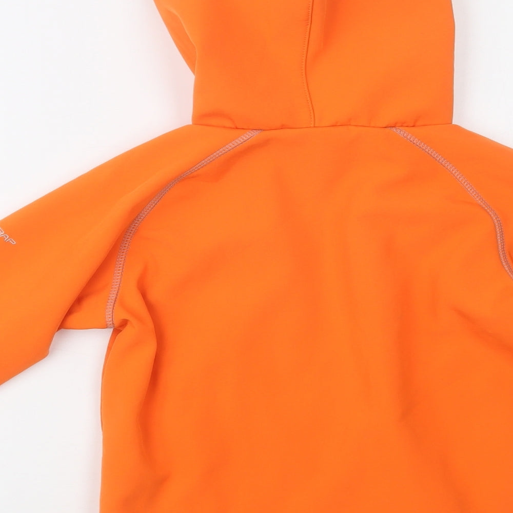 Trespass Girls Orange   Windbreaker Jacket Size 7-8 Years  Zip