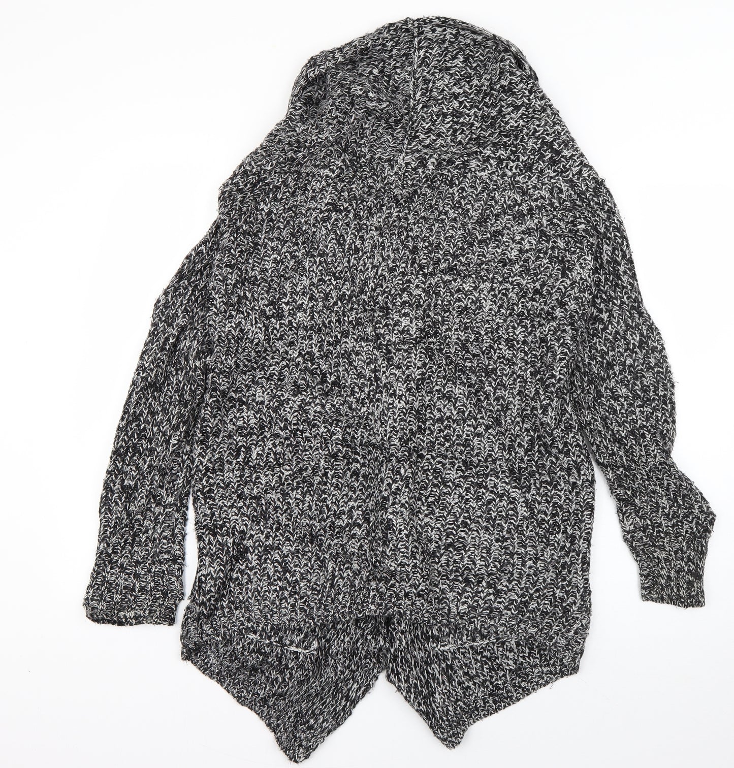Chaber Womens Grey Collared  Acrylic Cardigan Jumper Size 8