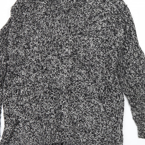 Chaber Womens Grey Collared  Acrylic Cardigan Jumper Size 8