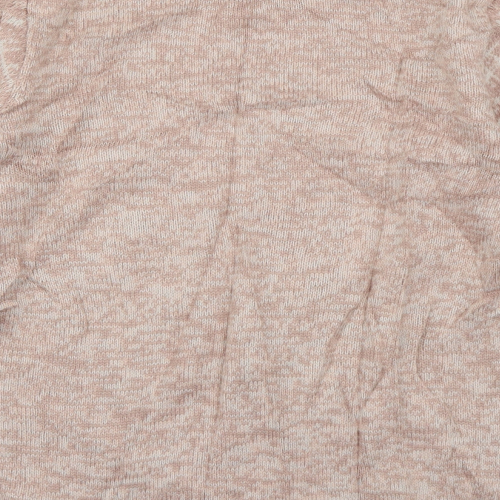 Peacocks Womens Pink Boat Neck  Acrylic Pullover Jumper Size S   - Snowflake