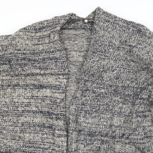 Preworn Womens Blue V-Neck  Wool Cardigan Jumper Size S