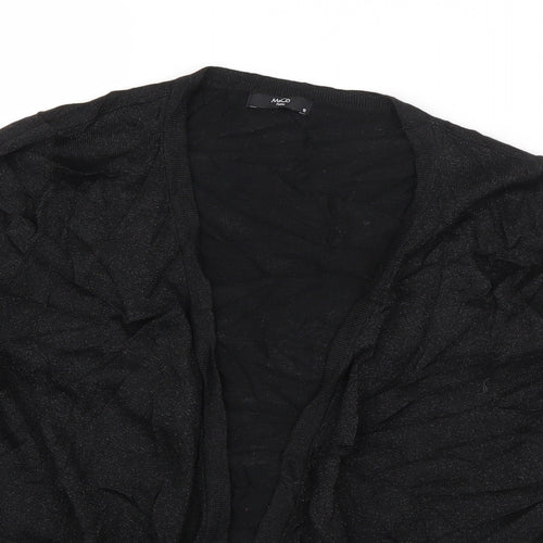 M&Co Womens Black V-Neck  Viscose Cardigan Jumper Size 12