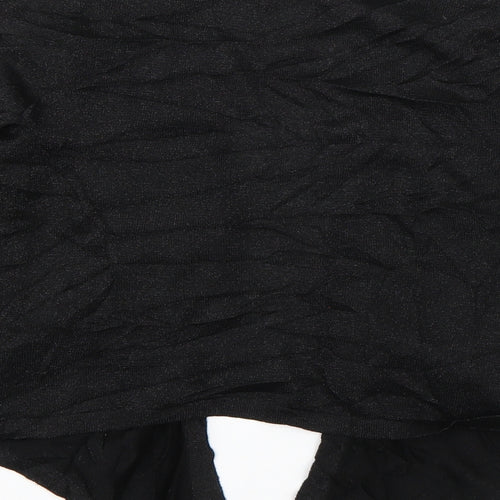 M&Co Womens Black V-Neck  Viscose Cardigan Jumper Size 12