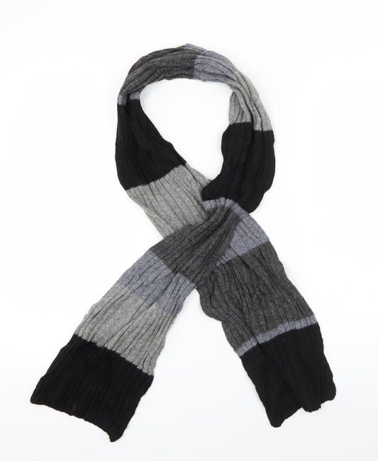 Preworn Mens Multicoloured Striped Acrylic Rectangle Scarf Scarf One Size