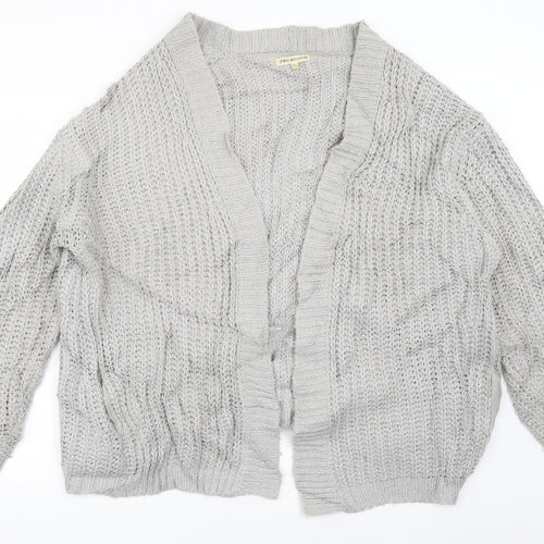 Millennium Womens Grey V-Neck  Acrylic Pullover Jumper One Size