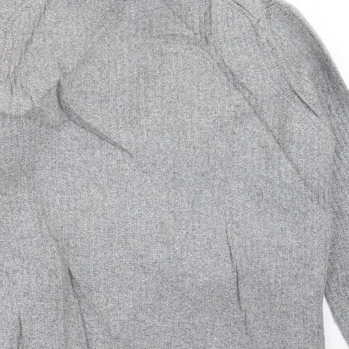 Charles Tyrwhitt Mens Grey Collared  Wool Cardigan Jumper Size XL