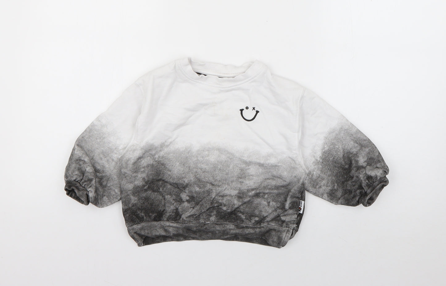 George Boys Grey  Cotton Pullover Sweatshirt Size 3-4 Years  Pullover - Ombre
