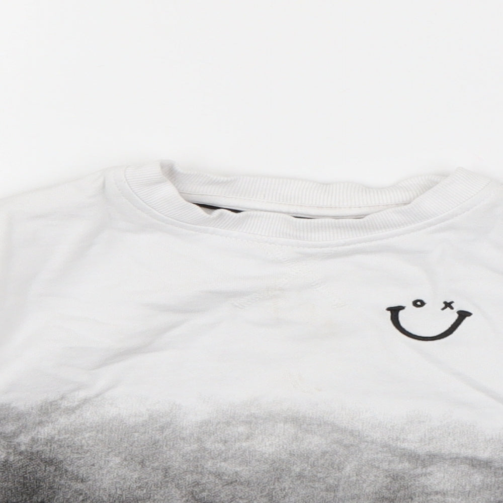 George Boys Grey  Cotton Pullover Sweatshirt Size 3-4 Years  Pullover - Ombre