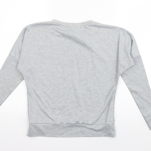 Femme Luxe Womens Grey  Polyester Pullover Sweatshirt Size S  Pullover