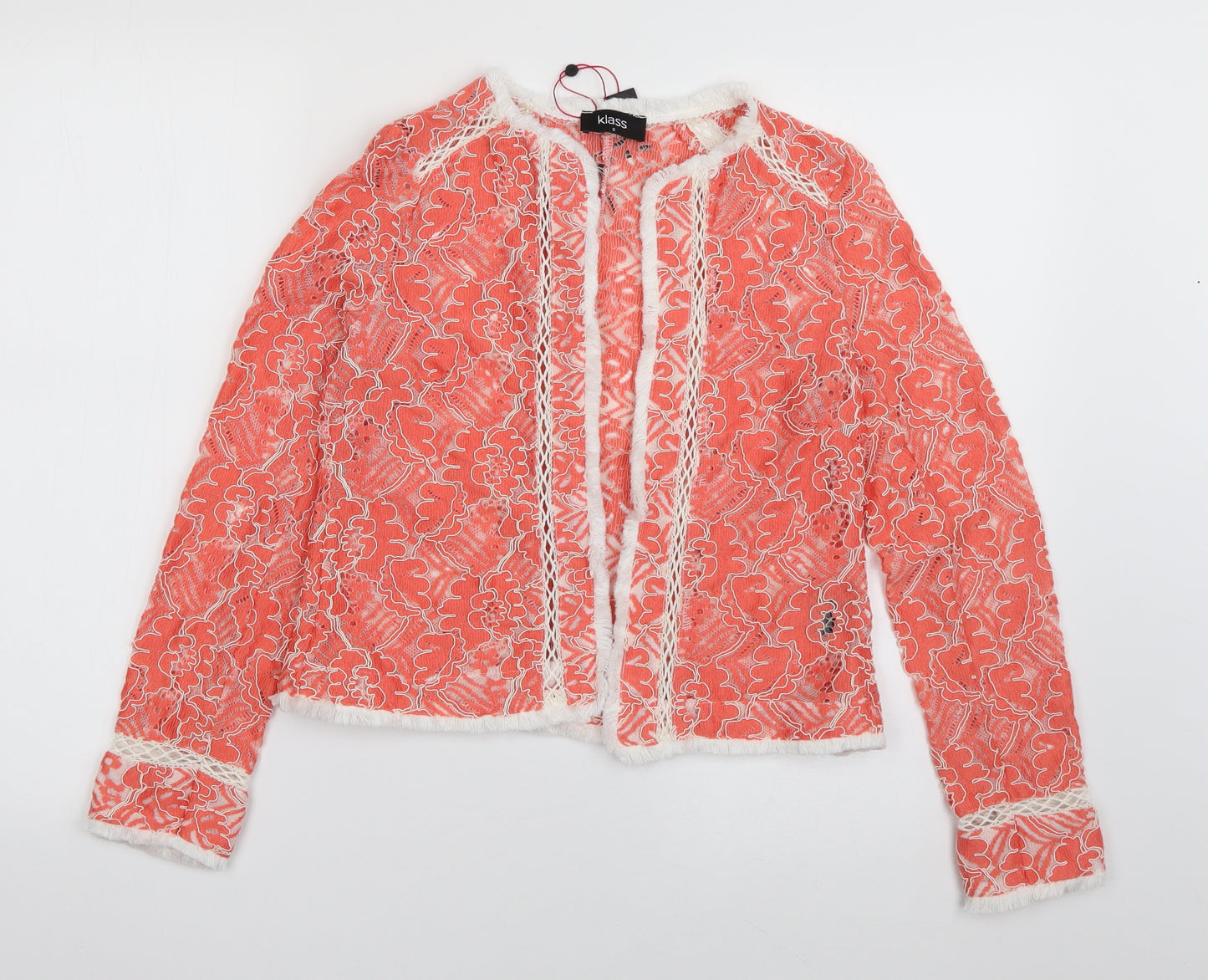 Klass  Womens Orange   Jacket  Size S