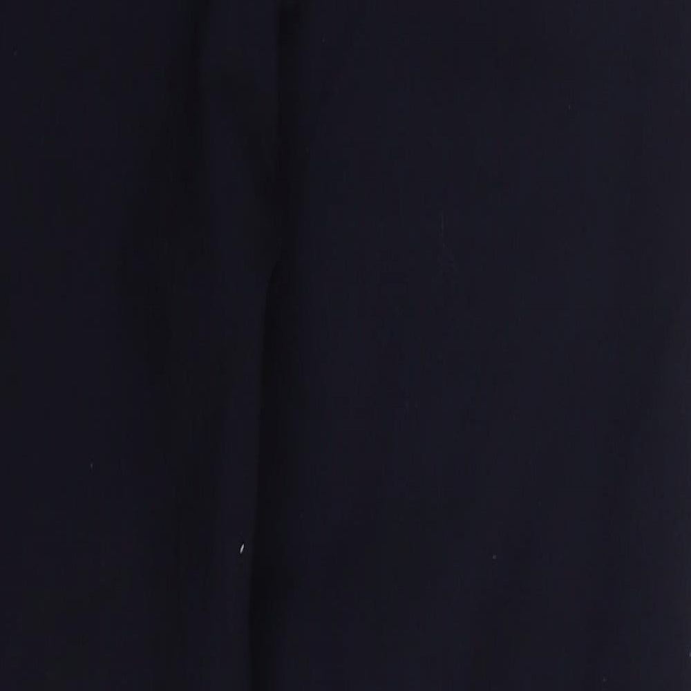 Boden Womens Blue  Viscose Trousers  Size 10 L26 in Regular Hook & Eye