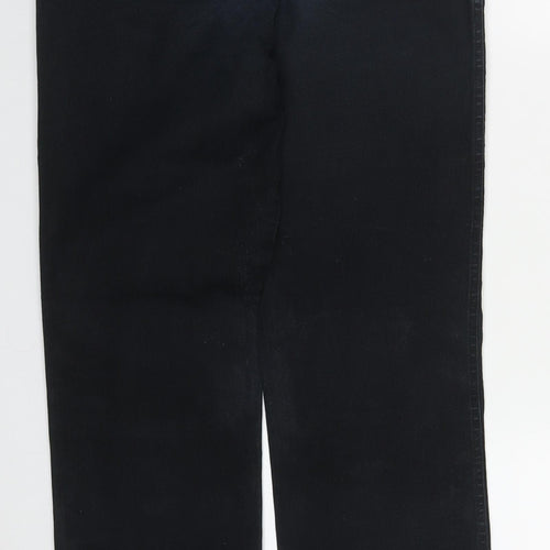 Marble Womens Blue  Cotton Straight Jeans Size 10 L29 in Regular Button
