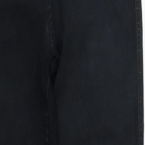Marble Womens Blue  Cotton Straight Jeans Size 10 L29 in Regular Button
