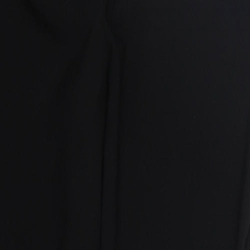 F&F Womens Black  Polyester Trousers  Size 12 L26 in Regular Hook & Eye