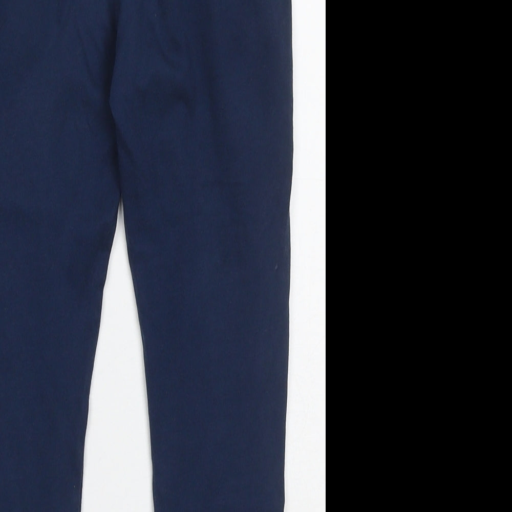 H&M Boys Blue  Cotton Sweatpants Trousers Size 4-5 Years  Regular Drawstring