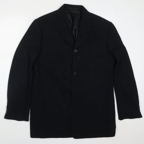 Mexx Mens Black  Polyester Jacket Suit Jacket Size 42