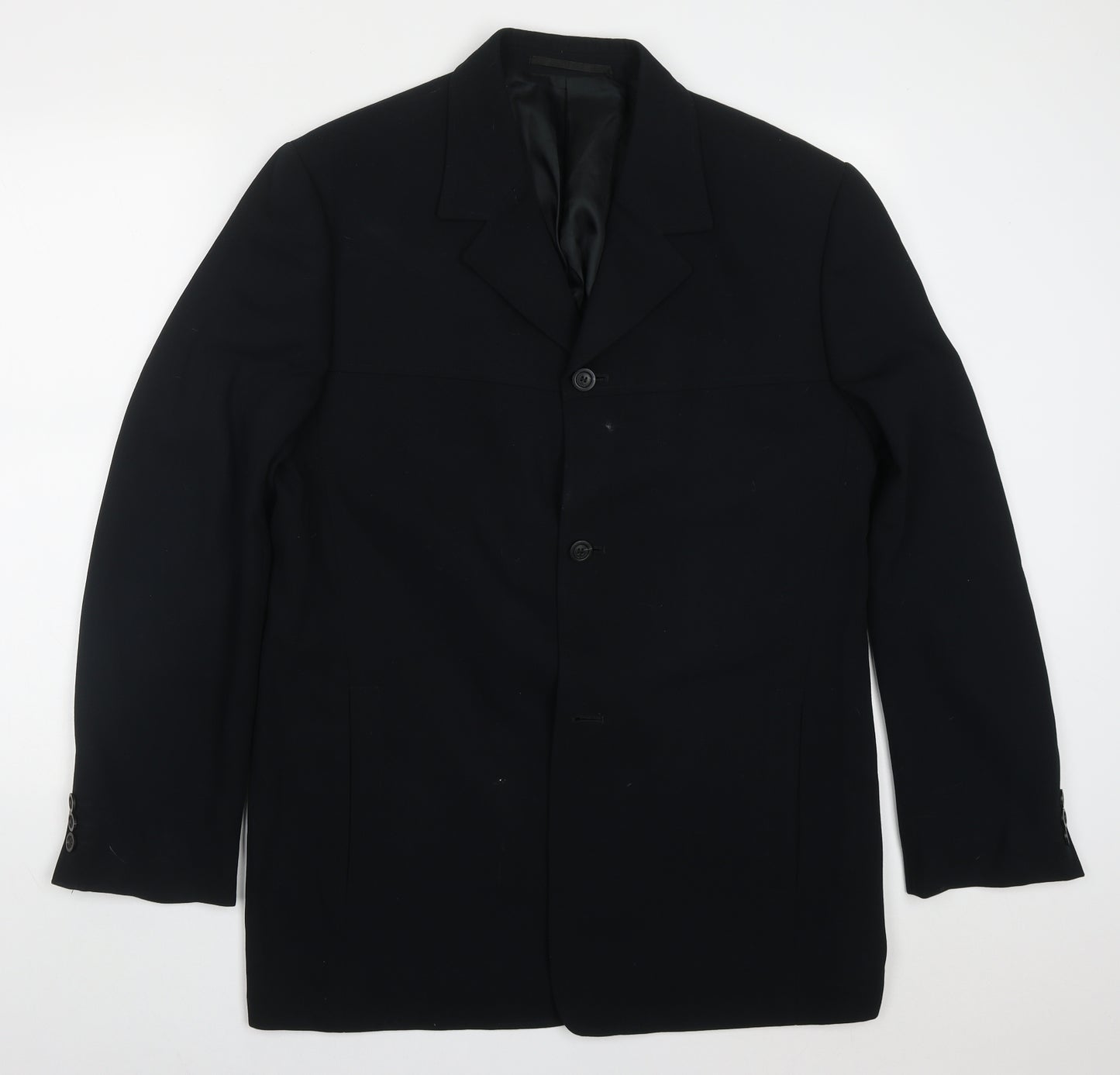 Mexx Mens Black  Polyester Jacket Suit Jacket Size 42