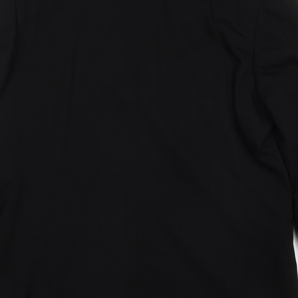 Barrington Bros Mens Black  Polyester Jacket Suit Jacket Size 40