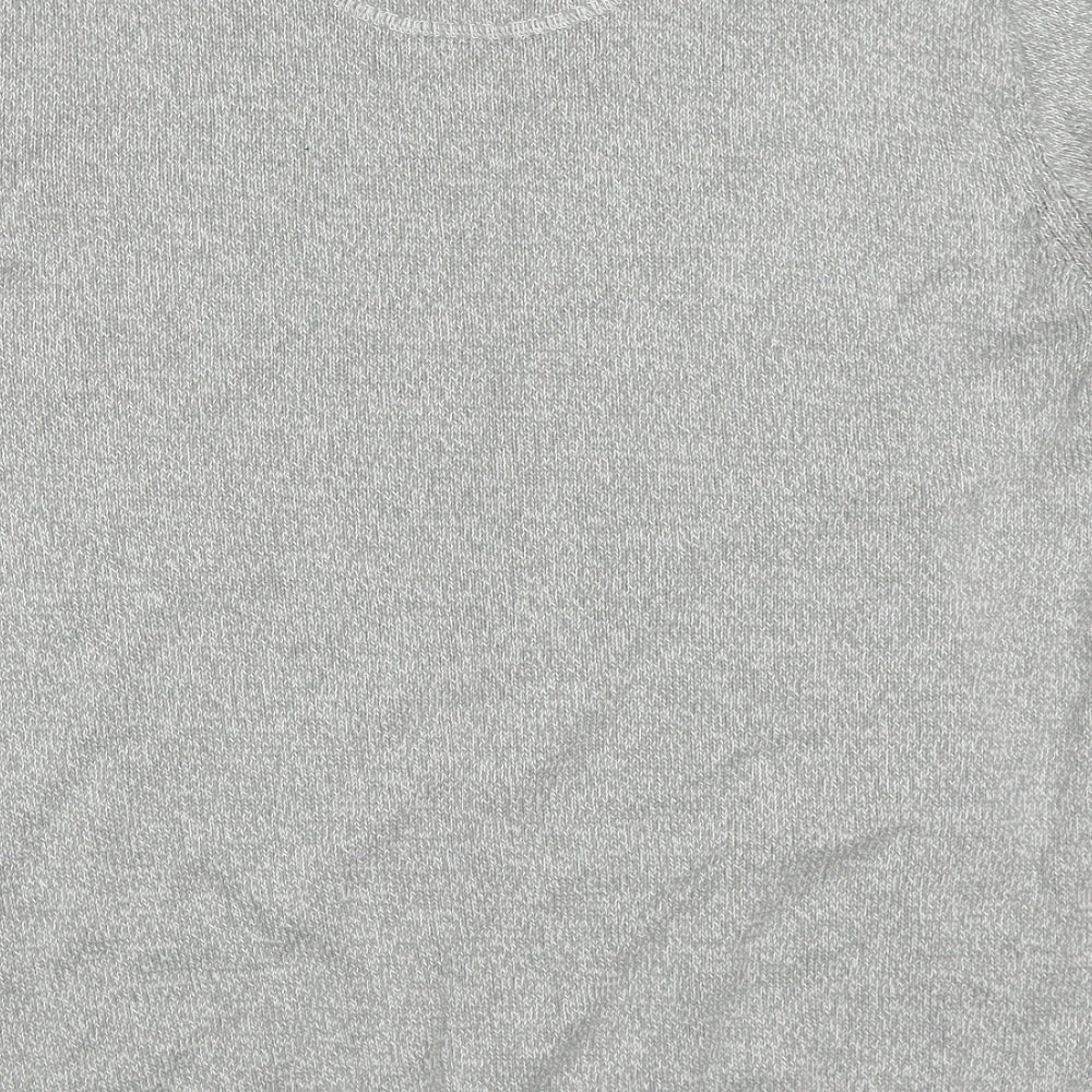 Lincoln Mens Grey Round Neck  Cotton Pullover Jumper Size L