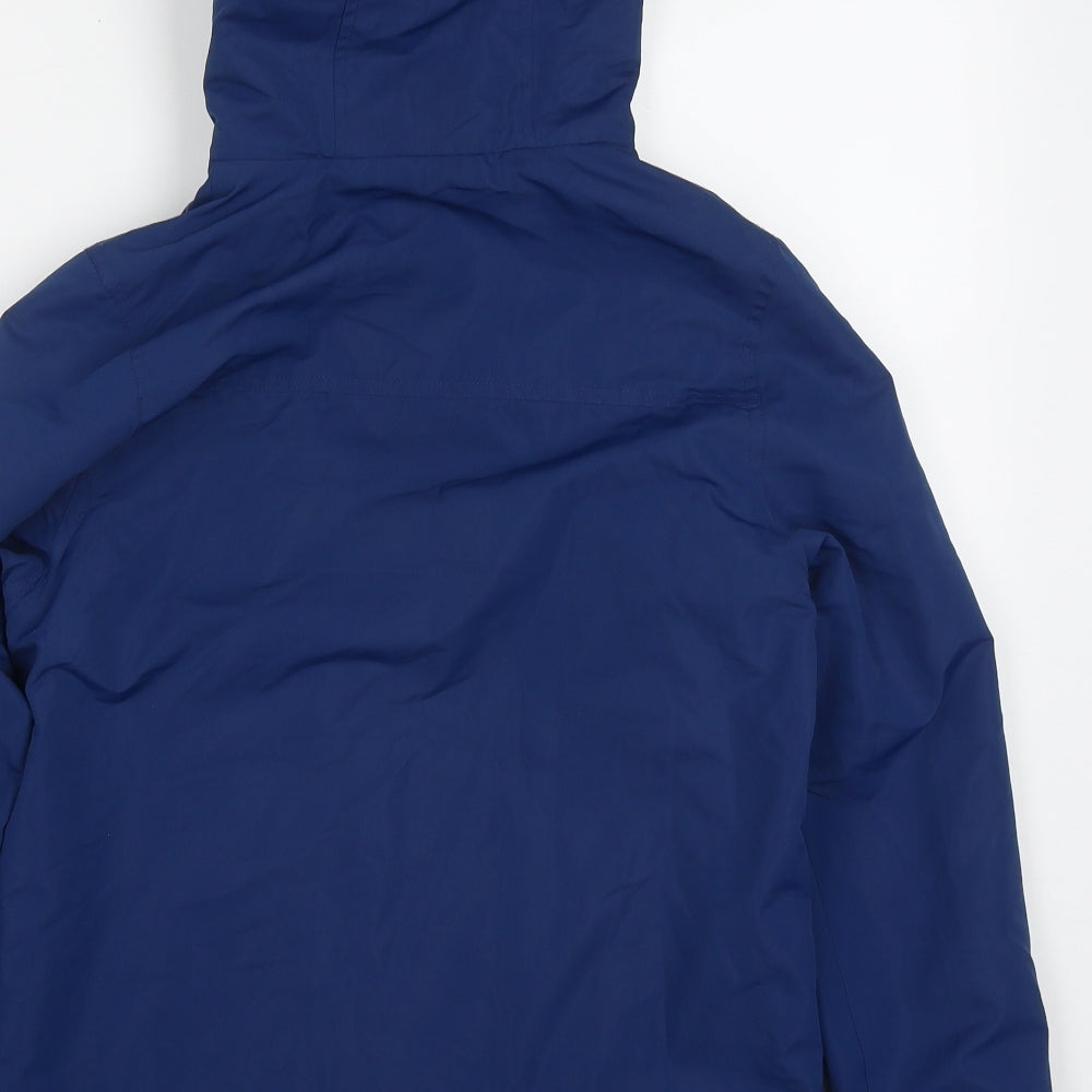 F&F Boys Blue   Basic Coat Coat Size 11-12 Years  Zip - Auth Co