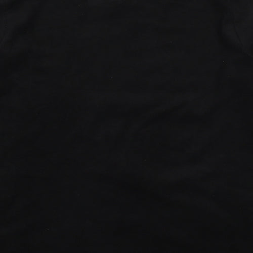 Cuddle Duds Womens Black Solid Polyester Top Pyjama Top Size L