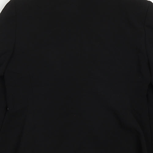 Select Womens Black  Polyester Jacket Suit Jacket Size 14