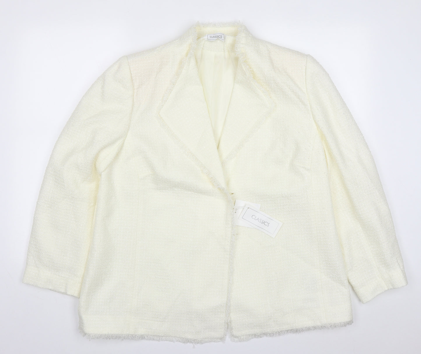 Classics Womens Ivory   Jacket  Size 22  Button