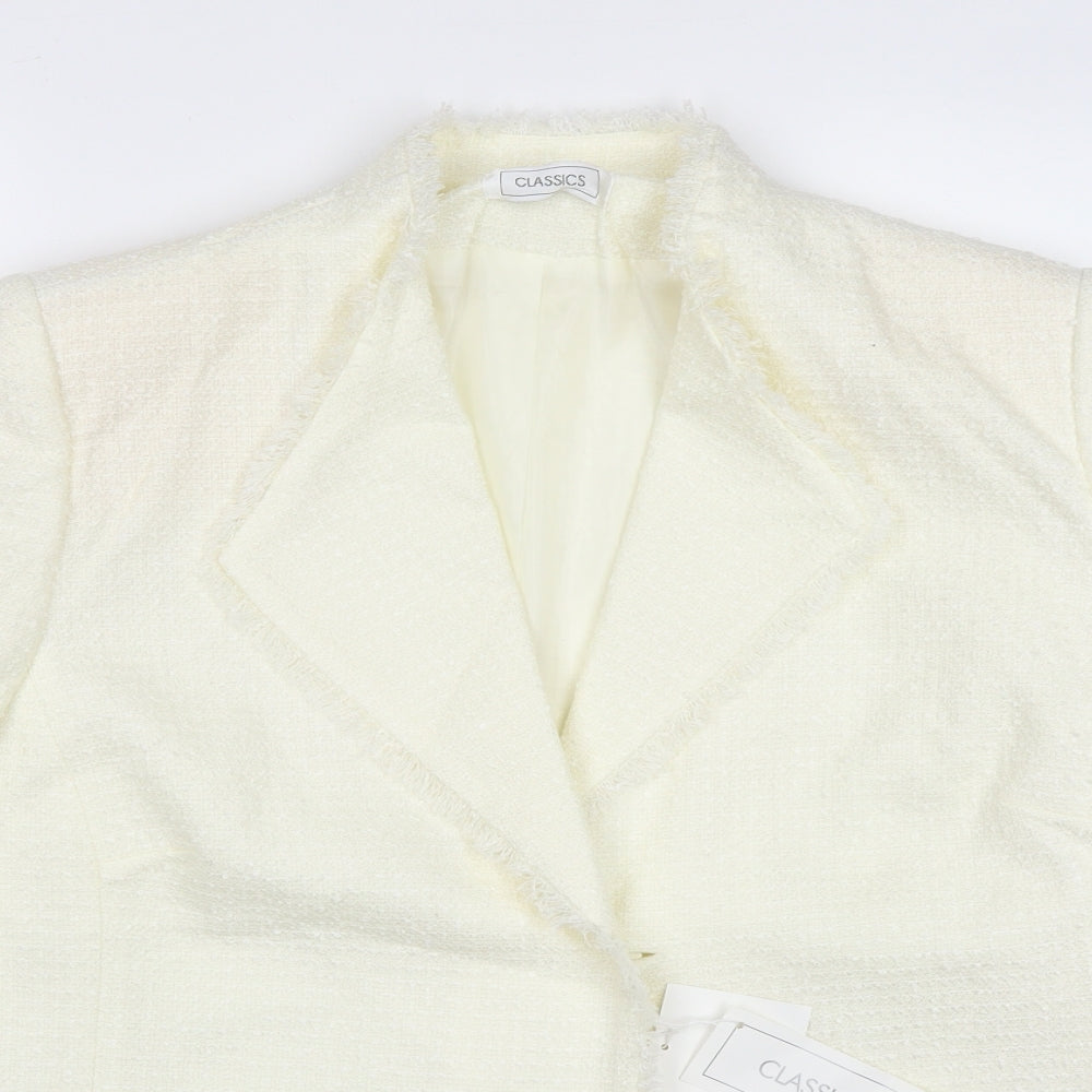 Classics Womens Ivory   Jacket  Size 22  Button