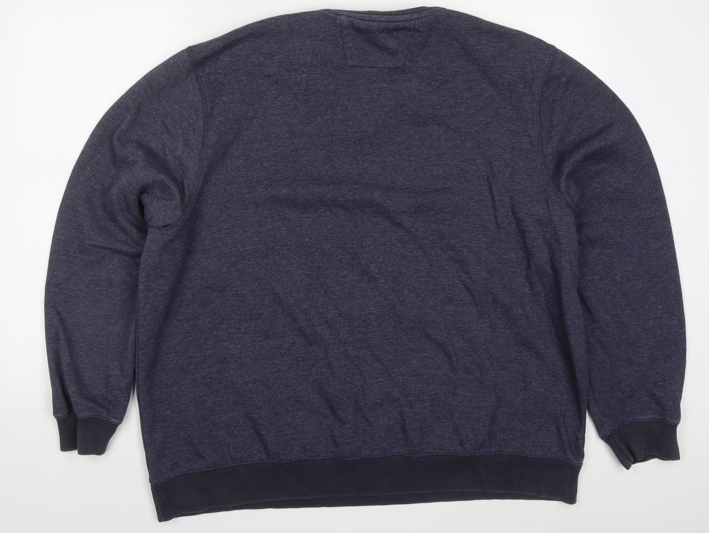 George Mens Blue  Cotton Pullover Sweatshirt Size 2XL