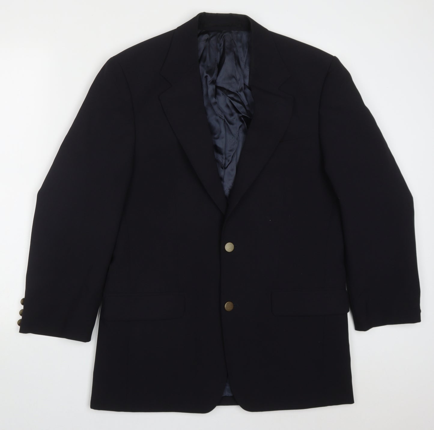 Simon Taylor Mens Blue  Polyester Jacket Suit Jacket Size 38
