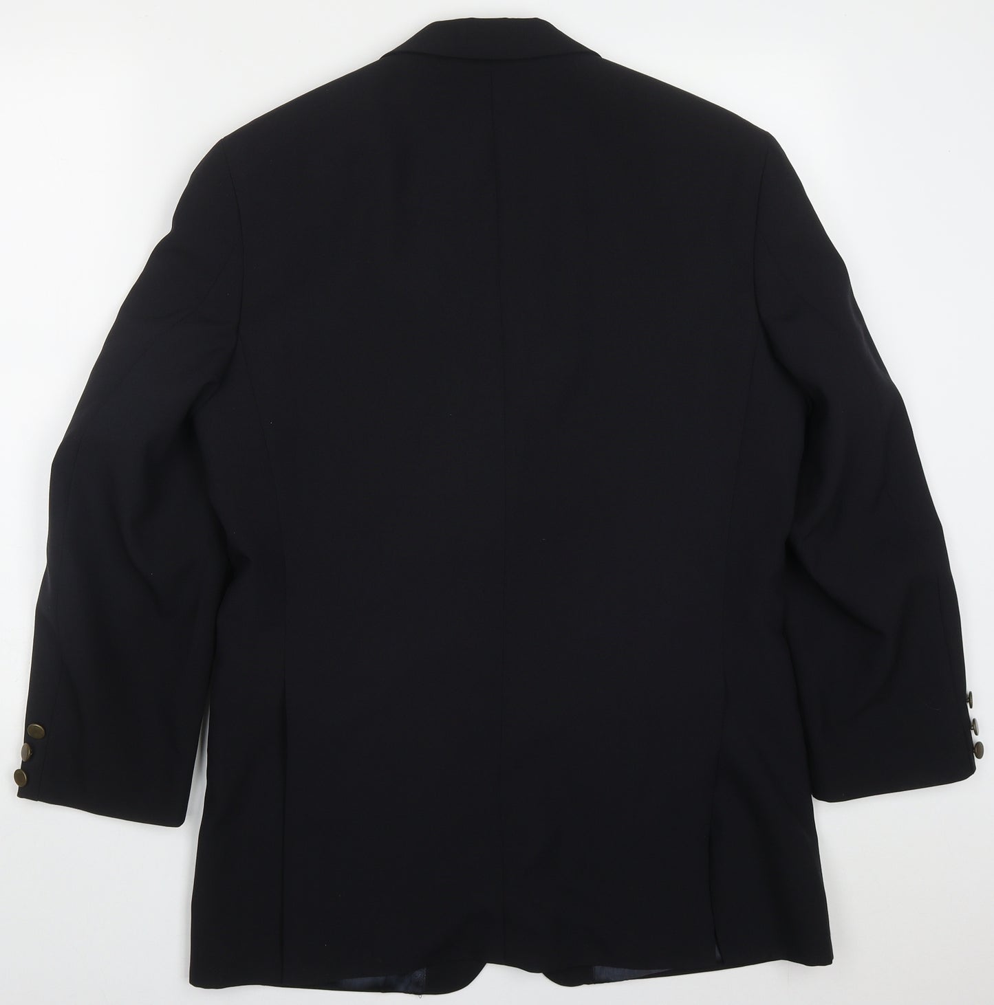 Simon Taylor Mens Blue  Polyester Jacket Suit Jacket Size 38