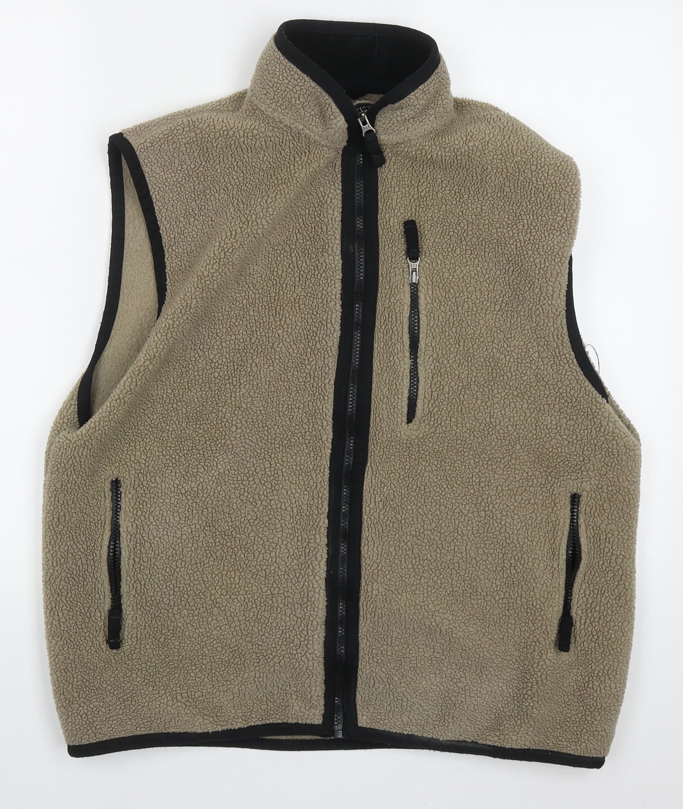 Gap Mens Beige   Gilet Jacket Size L  Zip