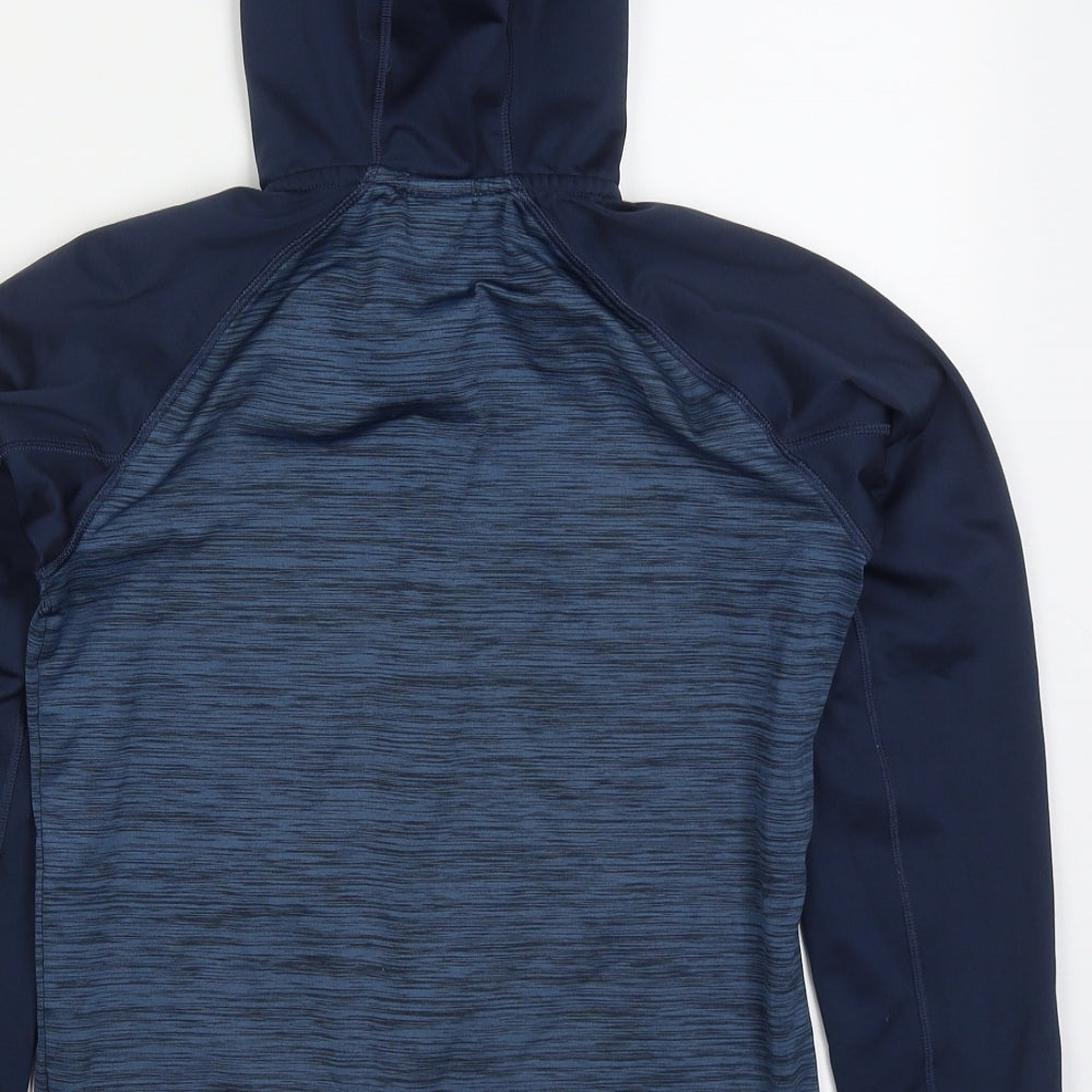 H&M Boys Blue  Polyester Full Zip Hoodie Size 11-12 Years  Zip