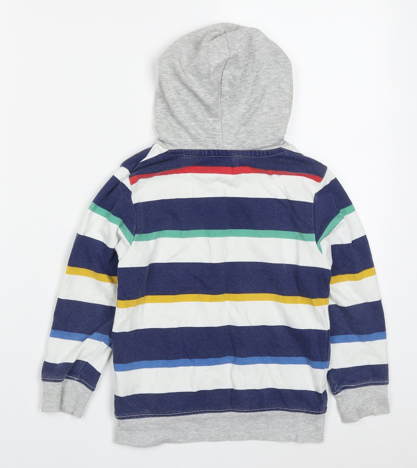 H&M Boys Multicoloured Striped Cotton Pullover Hoodie Size 4-5 Years  Pullover