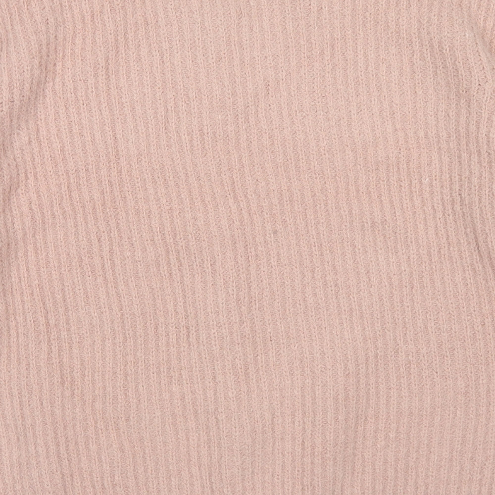 Damart Womens Pink Round Neck  Polyester Cardigan Jumper Size 18