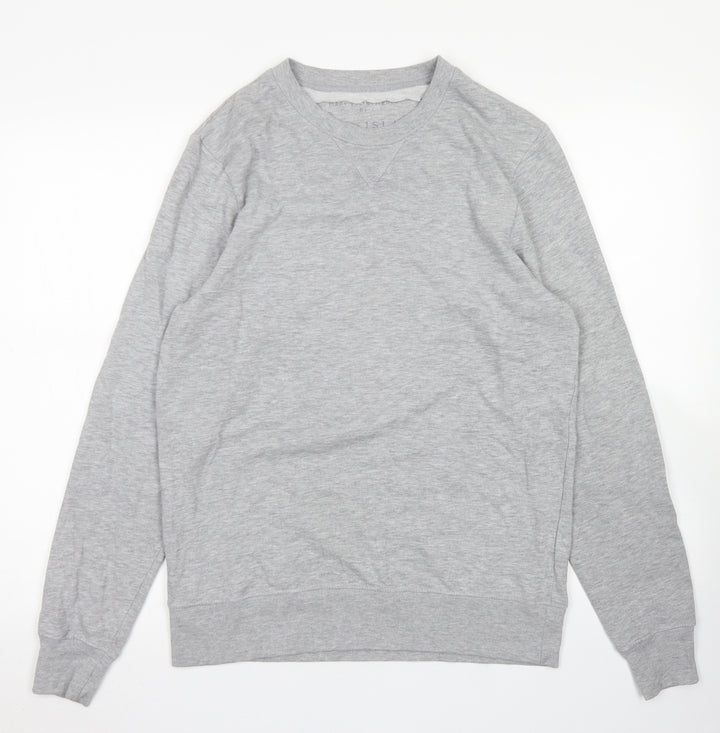 River Island Mens Grey  Cotton Pullover Sweatshirt Size S