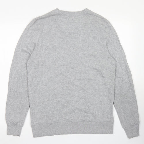 River Island Mens Grey  Cotton Pullover Sweatshirt Size S