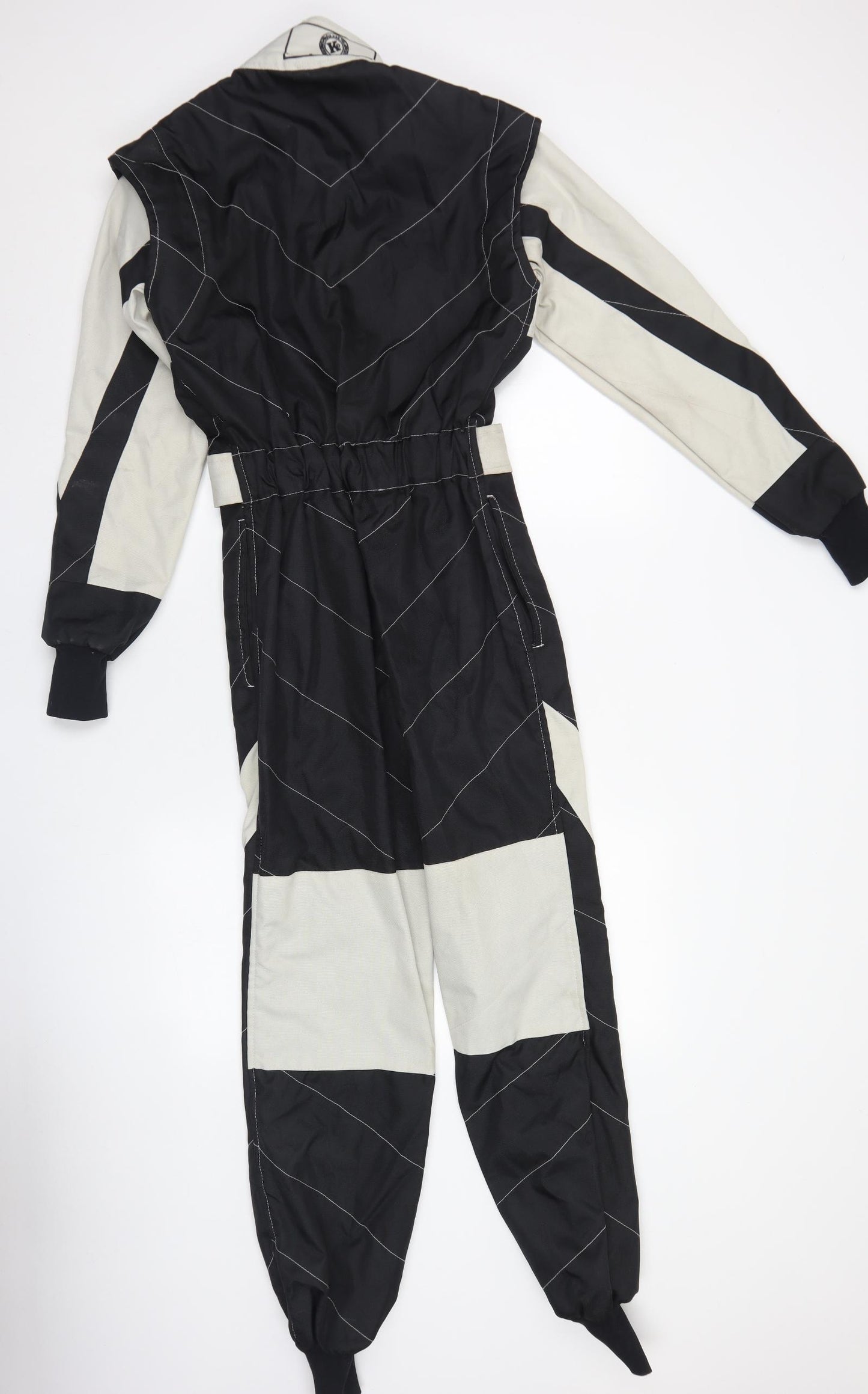 Cordura Womens Grey Colourblock Polyester Coverall One-Piece Size 2XS L29 in Zip - Bike Gear