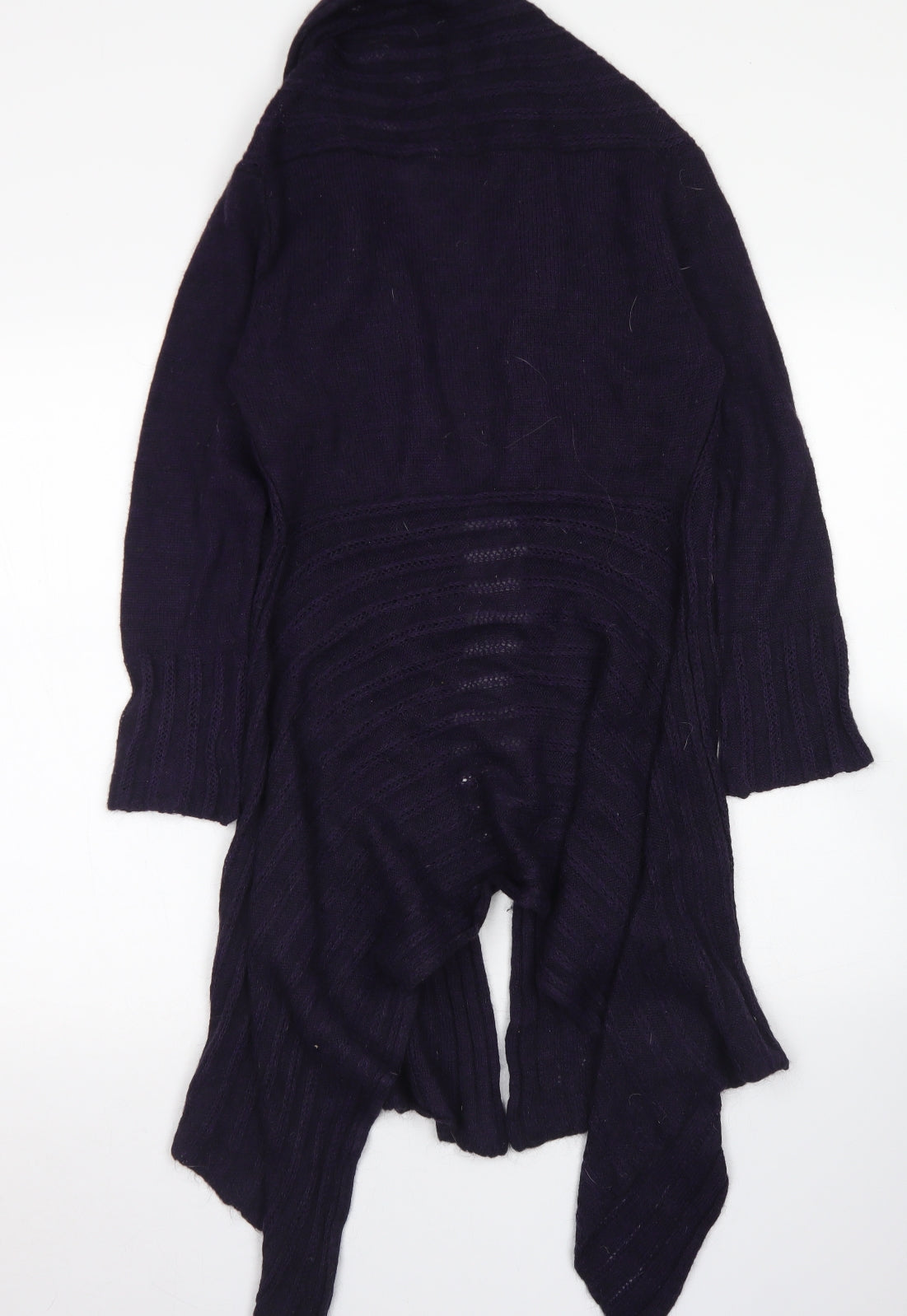Per Una Womens Purple Collared  Acrylic Cardigan Jumper Size M