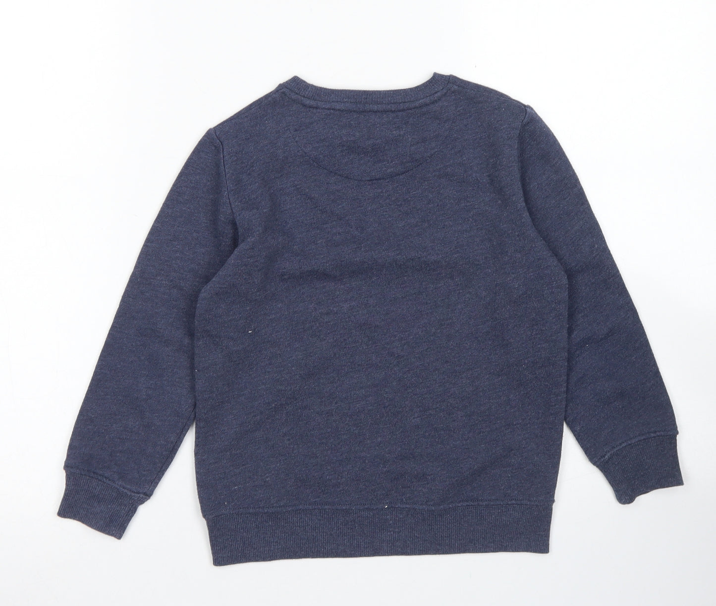 NEXT Boys Blue  Cotton Pullover Sweatshirt Size 6 Years   - Minecraft