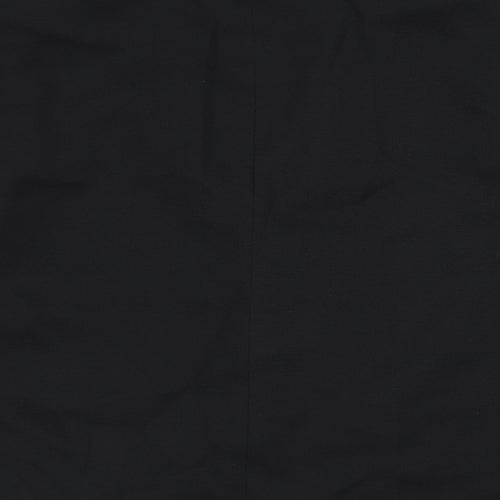 Preworn Womens Black  Polyester Jacket Blazer Size 18