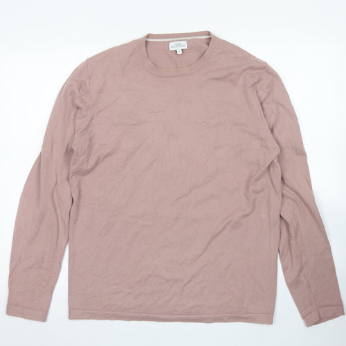 NEXT Womens Pink Crew Neck  Cotton Pullover Jumper Size M
