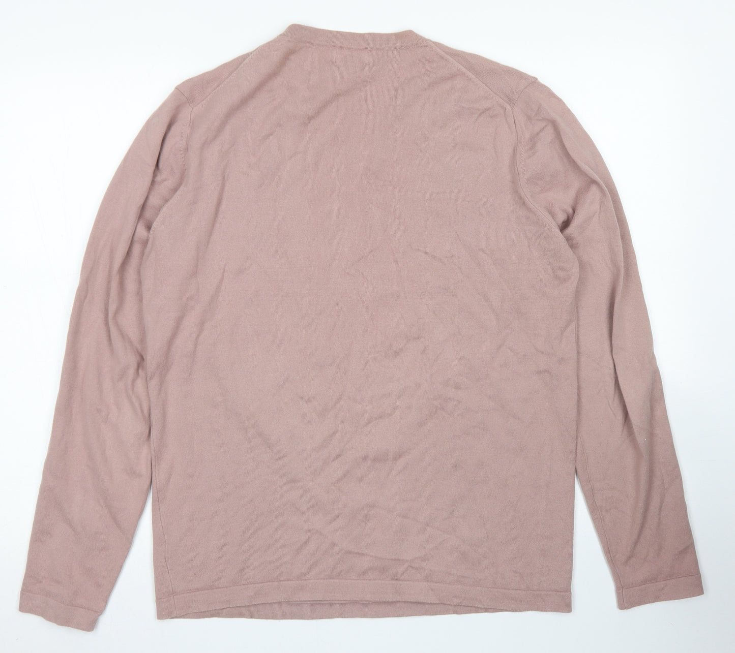 NEXT Womens Pink Crew Neck  Cotton Pullover Jumper Size M