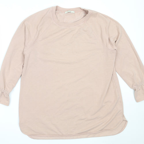 George Womens Pink  Cotton Pullover Sweatshirt Size 16