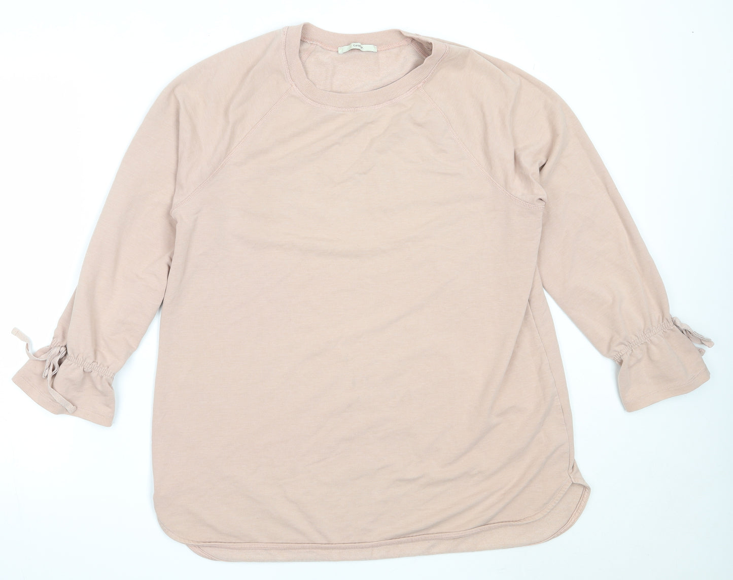 George Womens Pink  Cotton Pullover Sweatshirt Size 16