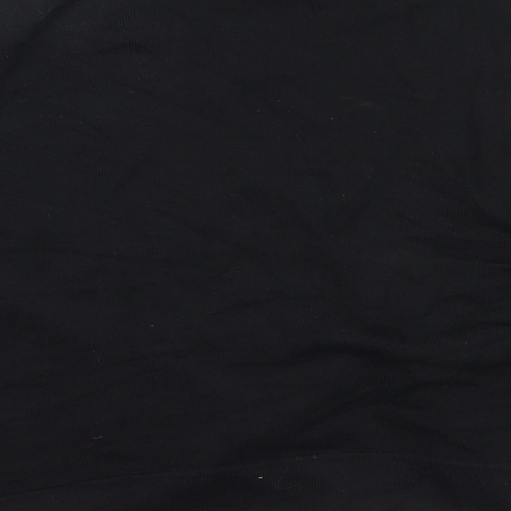 BHS Womens Black Round Neck  Viscose Cardigan Jumper Size L