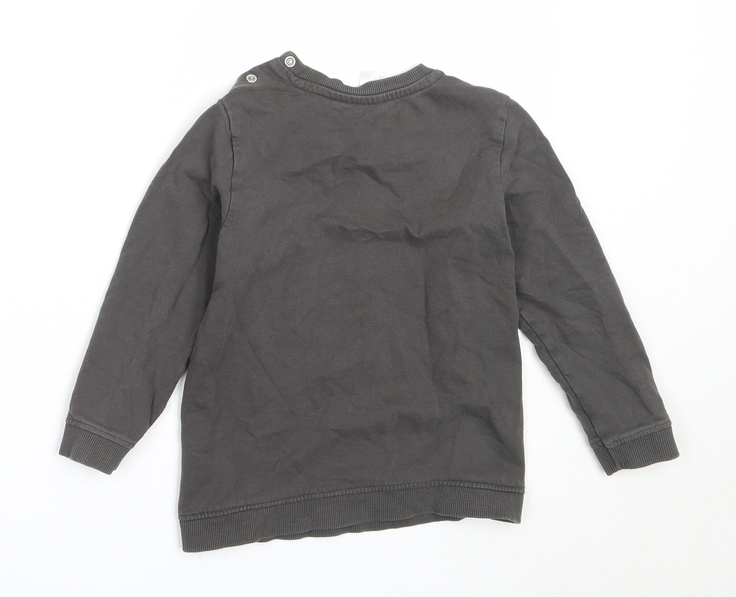 H&M Boys Grey  Cotton Pullover Sweatshirt Size 3-4 Years