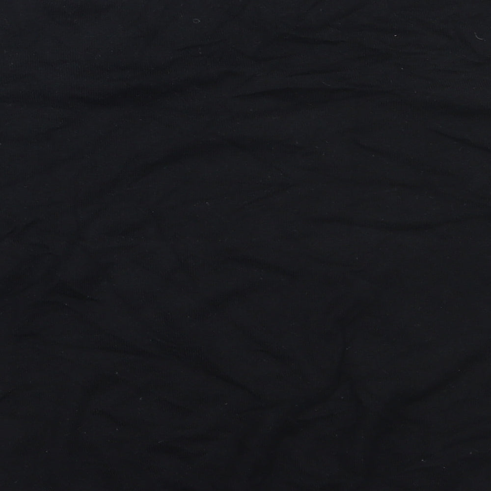 Marks and Spencer Womens Black V-Neck  Viscose Pullover Jumper Size 18